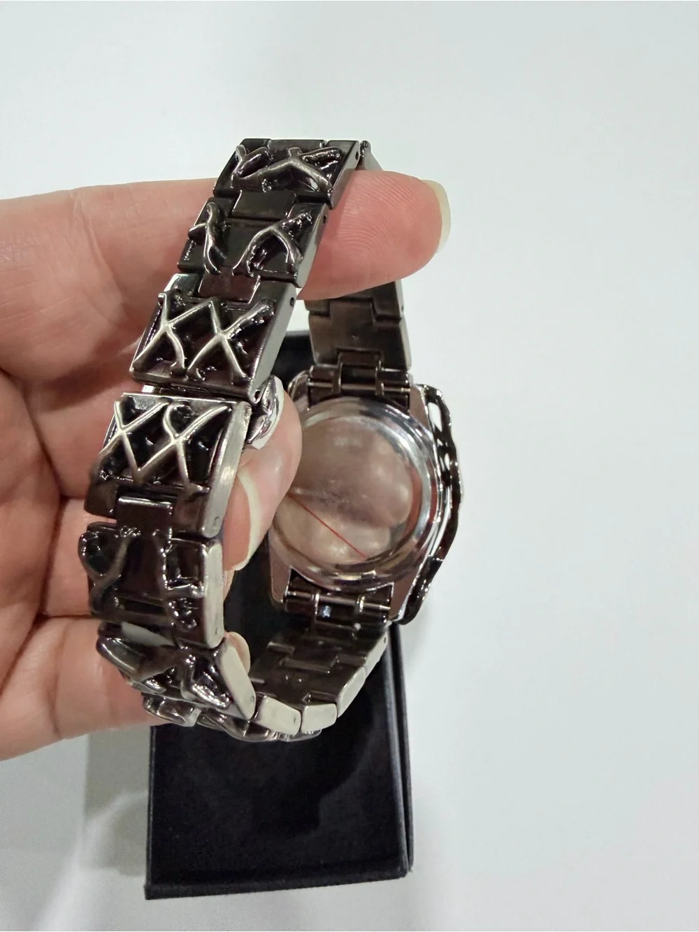 Gothic Wristwatch Noctra Watch Comes With Nice Black Box Link Removal Tool